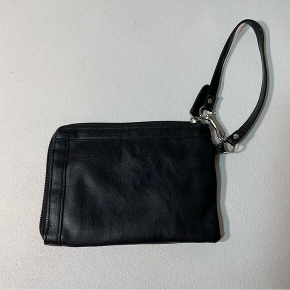Tyler Rodan black leather wristlet - Picture 7 of 9